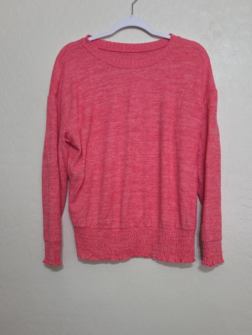 Torrid Plush Knit Top in Heather Coral